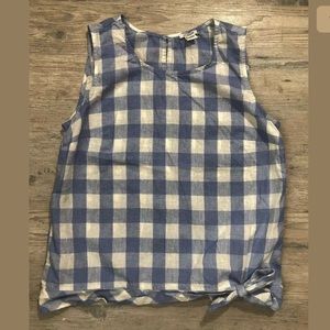 J. Crew Womens  Plaid Sleeveless Tank Top Blouse